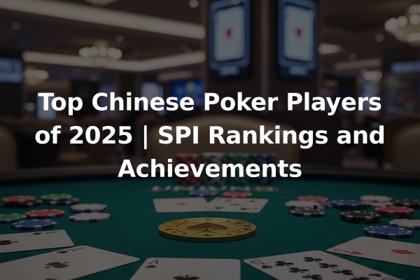 Top Chinese Poker Players of 2025 | SPI Rankings and Achievements