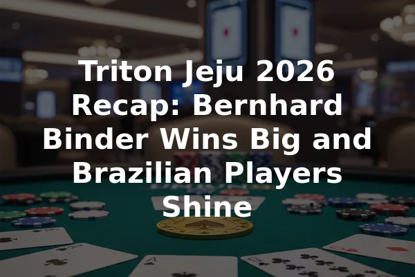 Triton Jeju 2026 Recap: Bernhard Binder Wins Big and Brazilian Players Shine