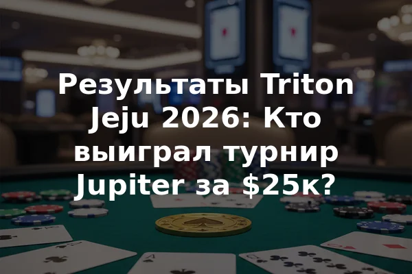 Результаты Triton Jeju 2026: Кто выиграл турнир Jupiter за $25к?
