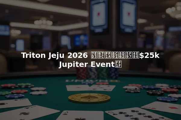 Triton Jeju 2026 结果：谁赢得了$25k Jupiter Event？