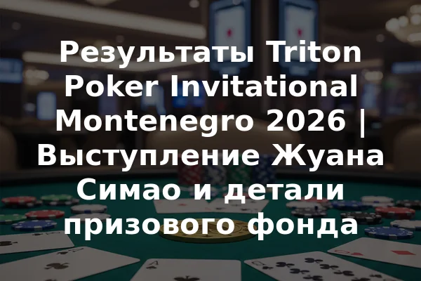 Результаты Triton Poker Invitational Montenegro 2026 | Выступление Жуана Симао и детали призового фонда