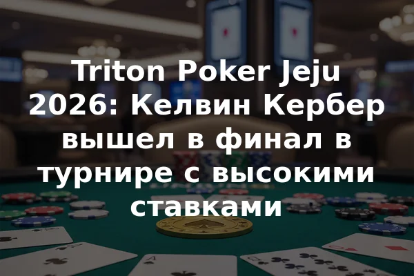 Triton Poker Jeju 2026: Келвин Кербер вышел в финал в турнире с высокими ставками