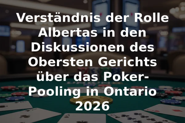 Verständnis der Rolle Albertas in den Diskussionen des Obersten Gerichts über das Poker-Pooling in Ontario 2026