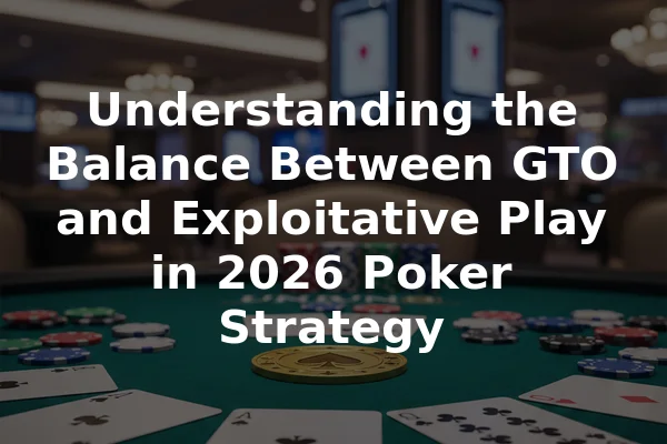 Understanding the Balance Between GTO and Exploitative Play in 2026 Poker Strategy