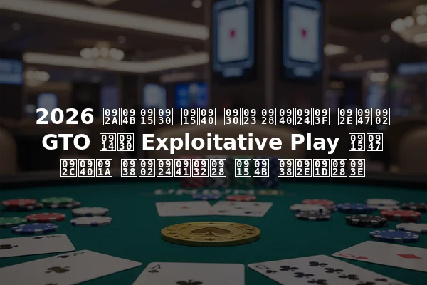 2026 पोकर की रणनीति में GTO और Exploitative Play के बीच संतुलन को समझना