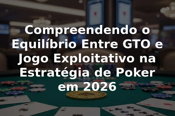Compreendendo o Equilíbrio Entre GTO e Jogo Exploitativo na Estratégia de Poker em 2026