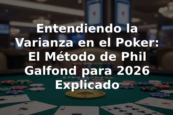 Entendiendo la Varianza en el Poker: El Método de Phil Galfond para 2026 Explicado