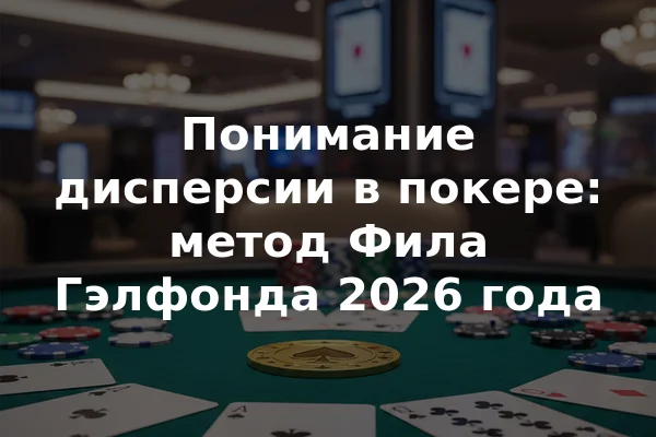 Понимание дисперсии в покере: метод Фила Гэлфонда 2026 года