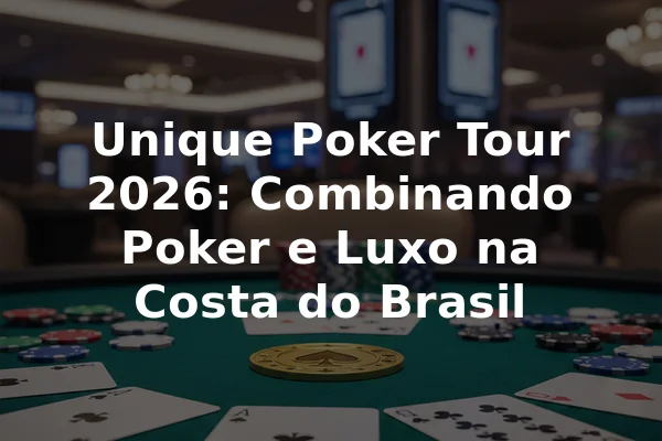 Unique Poker Tour 2026: Combinando Poker e Luxo na Costa do Brasil