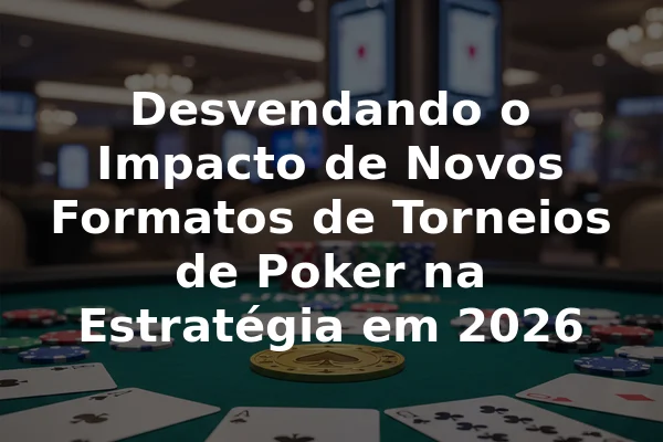 Desvendando o Impacto de Novos Formatos de Torneios de Poker na Estratégia em 2026