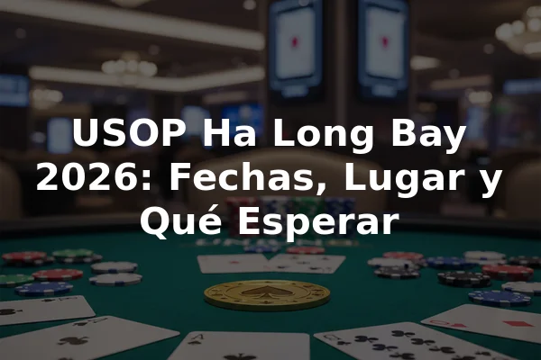 USOP Ha Long Bay 2026: Fechas, Lugar y Qué Esperar