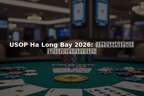 USOP Ha Long Bay 2026: 日程、会場、そして期待されること