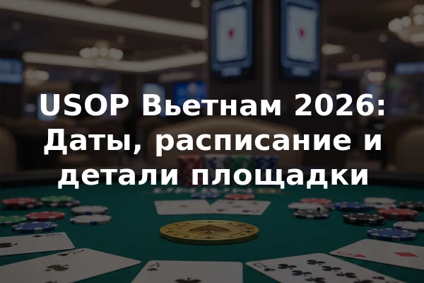 USOP Вьетнам 2026: Даты, расписание и детали площадки