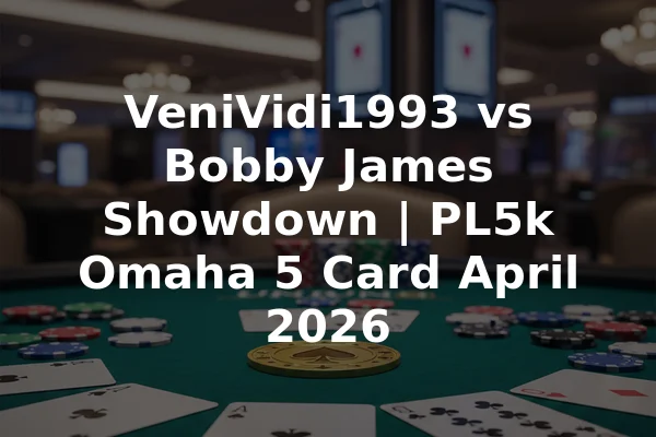 VeniVidi1993 vs Bobby James Showdown | PL5k Omaha 5 Card April 2026