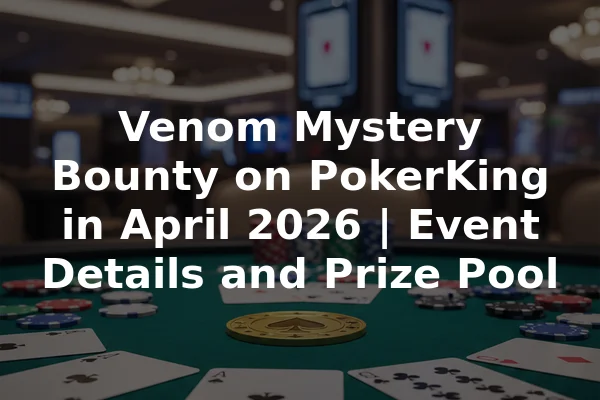 Venom Mystery Bounty on PokerKing in April 2026 | Event Details and Prize Pool