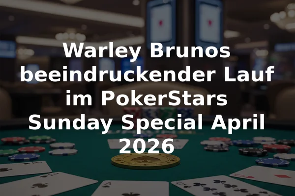 Warley Brunos beeindruckender Lauf im PokerStars Sunday Special April 2026