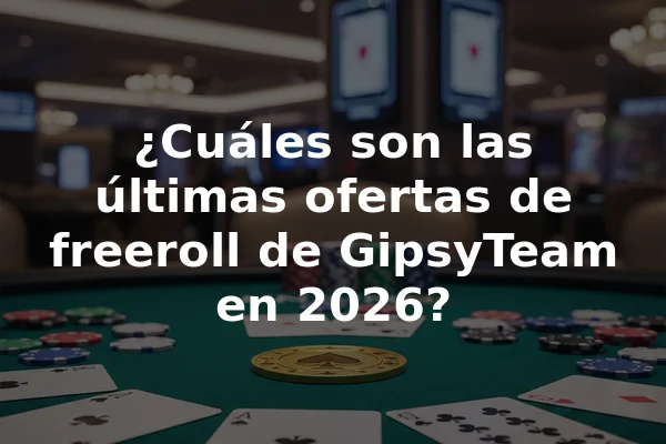 ¿Cuáles son las últimas ofertas de freeroll de GipsyTeam en 2026?