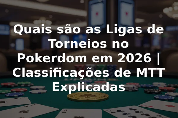 Quais são as Ligas de Torneios no Pokerdom em 2026 | Classificações de MTT Explicadas