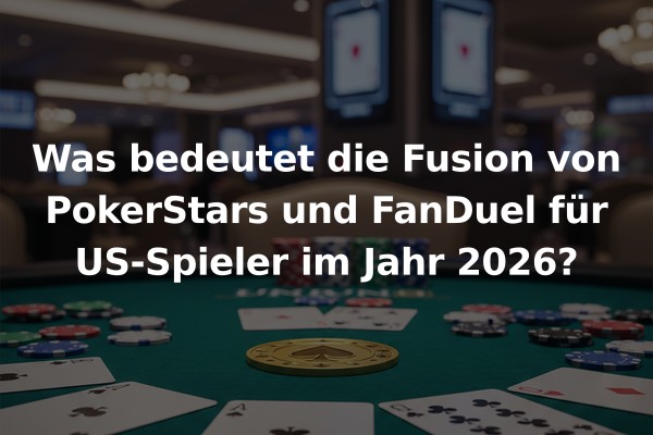 Was bedeutet die Fusion von PokerStars und FanDuel für US-Spieler im Jahr 2026?