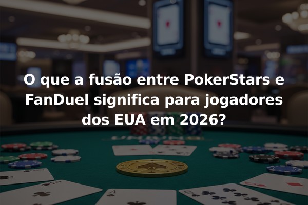 O que a fusão entre PokerStars e FanDuel significa para jogadores dos EUA em 2026?