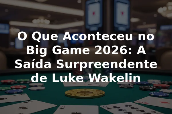 O Que Aconteceu no Big Game 2026: A Saída Surpreendente de Luke Wakelin