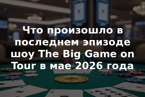 Что произошло в последнем эпизоде шоу The Big Game on Tour в мае 2026 года