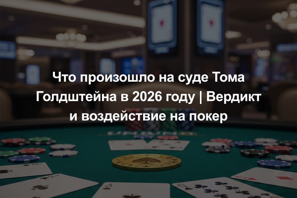 Что произошло на суде Тома Голдштейна в 2026 году | Вердикт и воздействие на покер