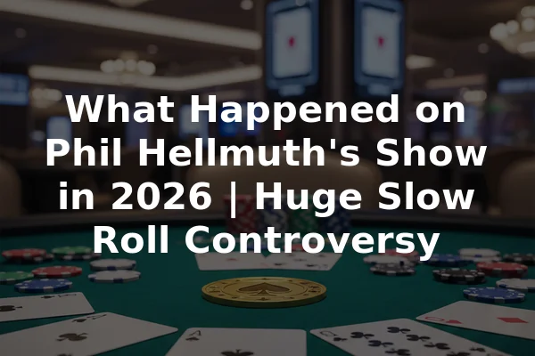 What Happened on Phil Hellmuth's Show in 2026 | Huge Slow Roll Controversy
