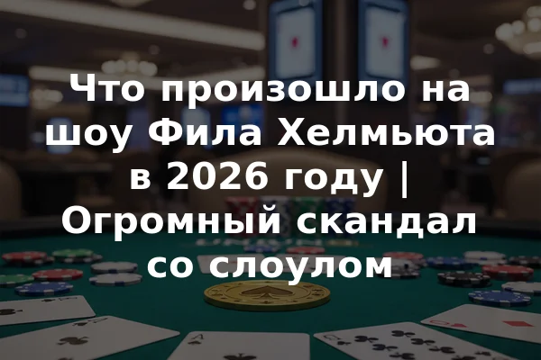 Что произошло на шоу Фила Хелмьюта в 2026 году | Огромный скандал со слоулом