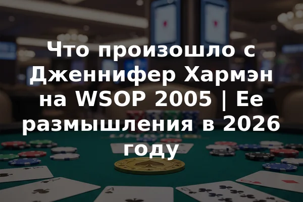 Что произошло с Дженнифер Хармэн на WSOP 2005 | Ее размышления в 2026 году