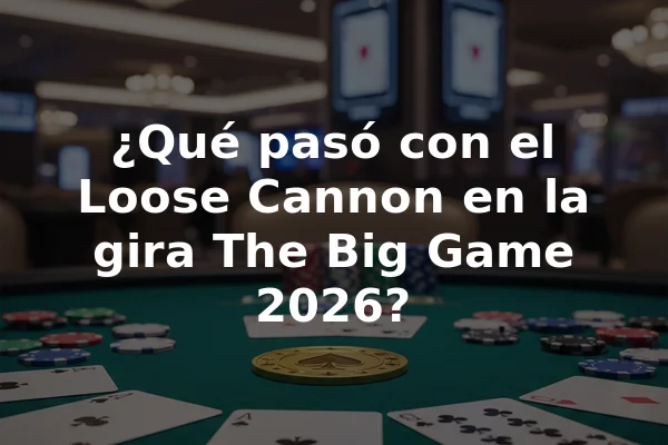 ¿Qué pasó con el Loose Cannon en la gira The Big Game 2026?