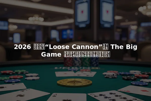 2026 赛季“Loose Cannon”在 The Big Game 巡演中的表现如何