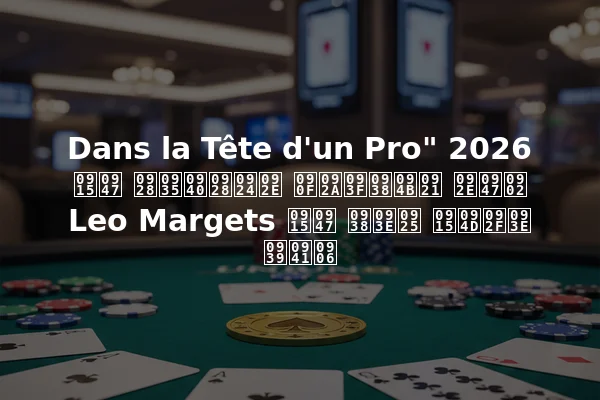 Dans la Tête d'un Pro" 2026 के नवीनतम एपिसोड में Leo Margets के साथ क्या हुआ