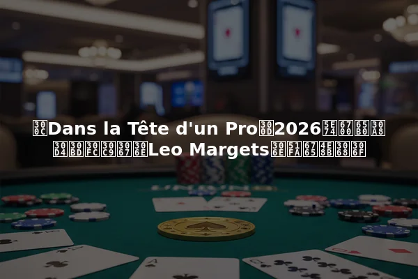 「Dans la Tête d'un Pro」2026年最新エピソードでのLeo Margetsの出来事とは