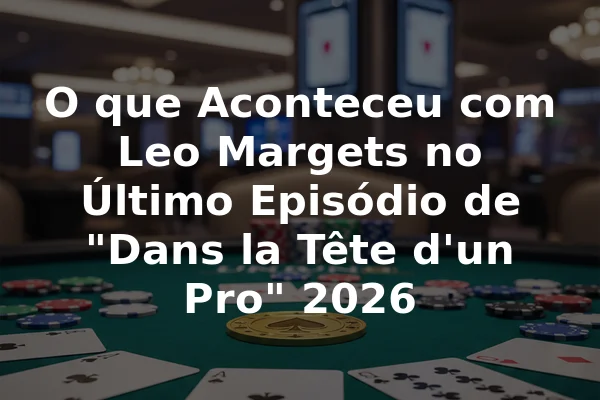 O que Aconteceu com Leo Margets no Último Episódio de "Dans la Tête d'un Pro" 2026