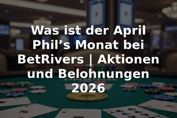 Was ist der April Phil’s Monat bei BetRivers | Aktionen und Belohnungen 2026
