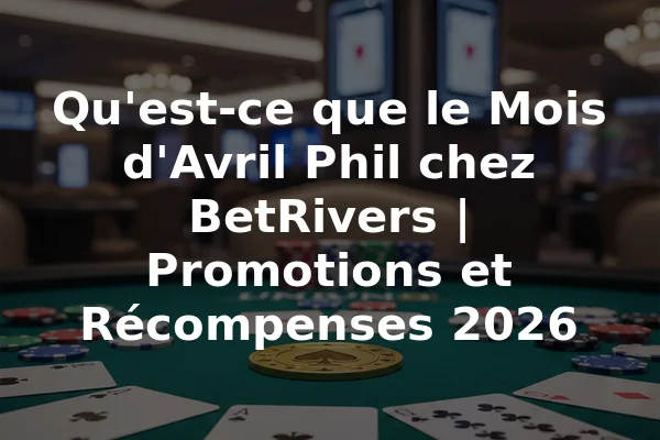 Qu'est-ce que le Mois d'Avril Phil chez BetRivers | Promotions et Récompenses 2026