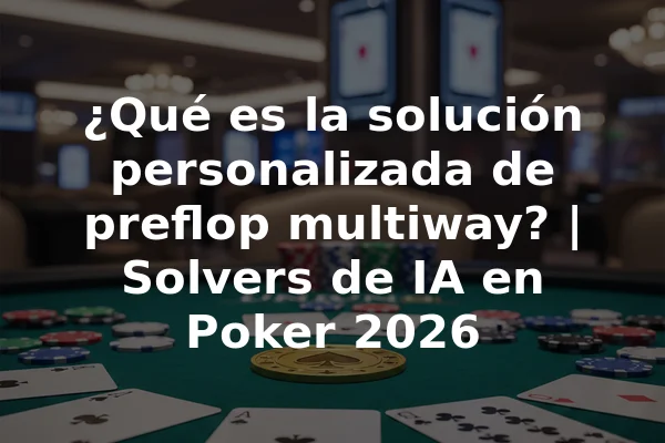 ¿Qué es la solución personalizada de preflop multiway? | Solvers de IA en Poker 2026