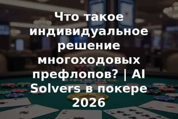 Что такое индивидуальное решение многоходовых префлопов? | AI Solvers в покере 2026