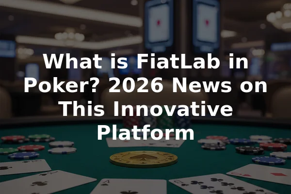 What is FiatLab in Poker? 2026 News on This Innovative Platform