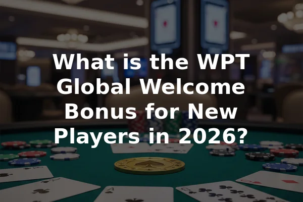 What is the WPT Global Welcome Bonus for New Players in 2026?