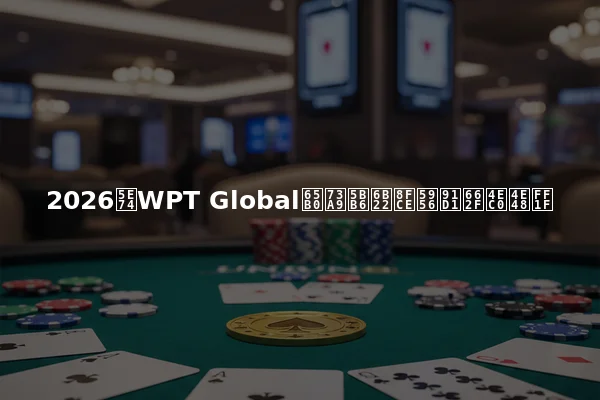 2026年WPT Global新玩家欢迎奖金是什么？