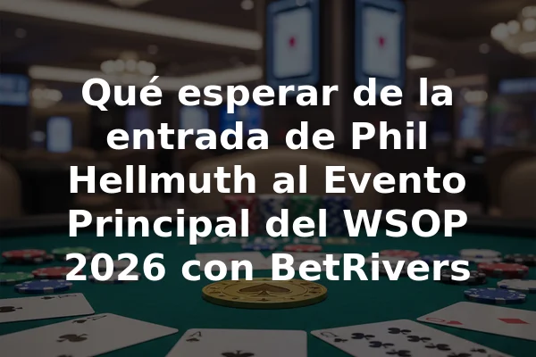 Qué esperar de la entrada de Phil Hellmuth al Evento Principal del WSOP 2026 con BetRivers