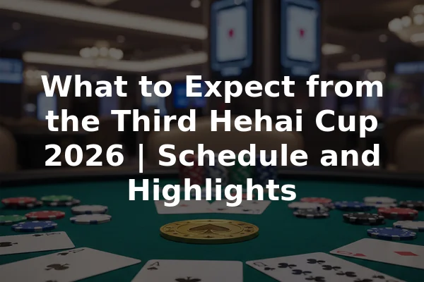 What to Expect from the Third Hehai Cup 2026 | Schedule and Highlights