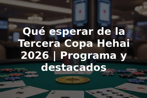 Qué esperar de la Tercera Copa Hehai 2026 | Programa y destacados