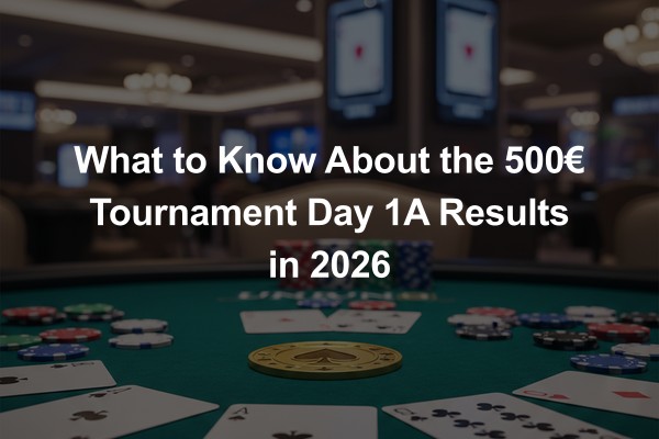 What to Know About the 500€ Tournament Day 1A Results in 2026