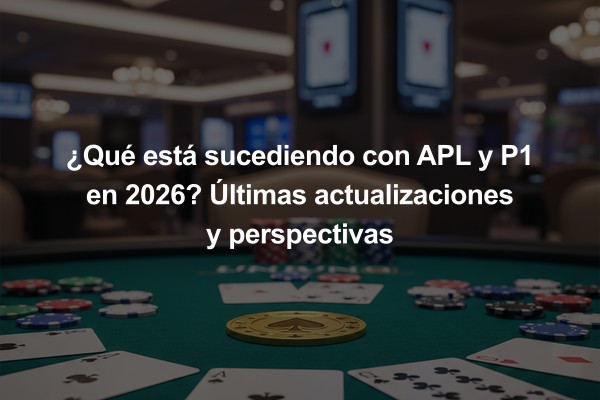 ¿Qué está sucediendo con APL y P1 en 2026? Últimas actualizaciones y perspectivas