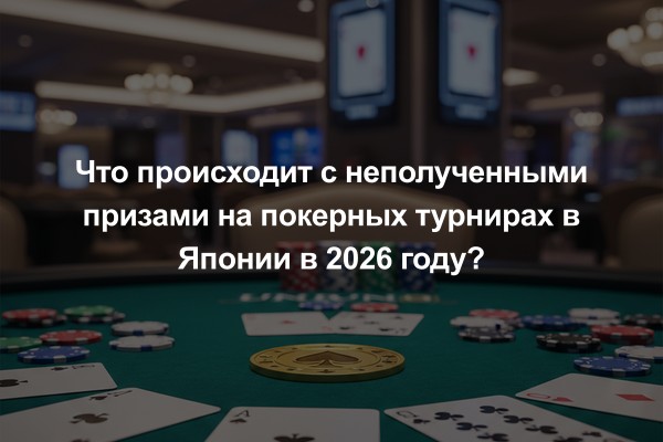 Что происходит с неполученными призами на покерных турнирах в Японии в 2026 году?