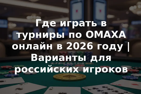 Где играть в турниры по ОМАХА онлайн в 2026 году | Варианты для российских игроков