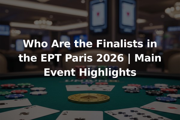 Who Are the Finalists in the EPT Paris 2026 | Main Event Highlights